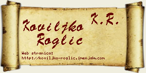 Koviljko Roglić vizit kartica
